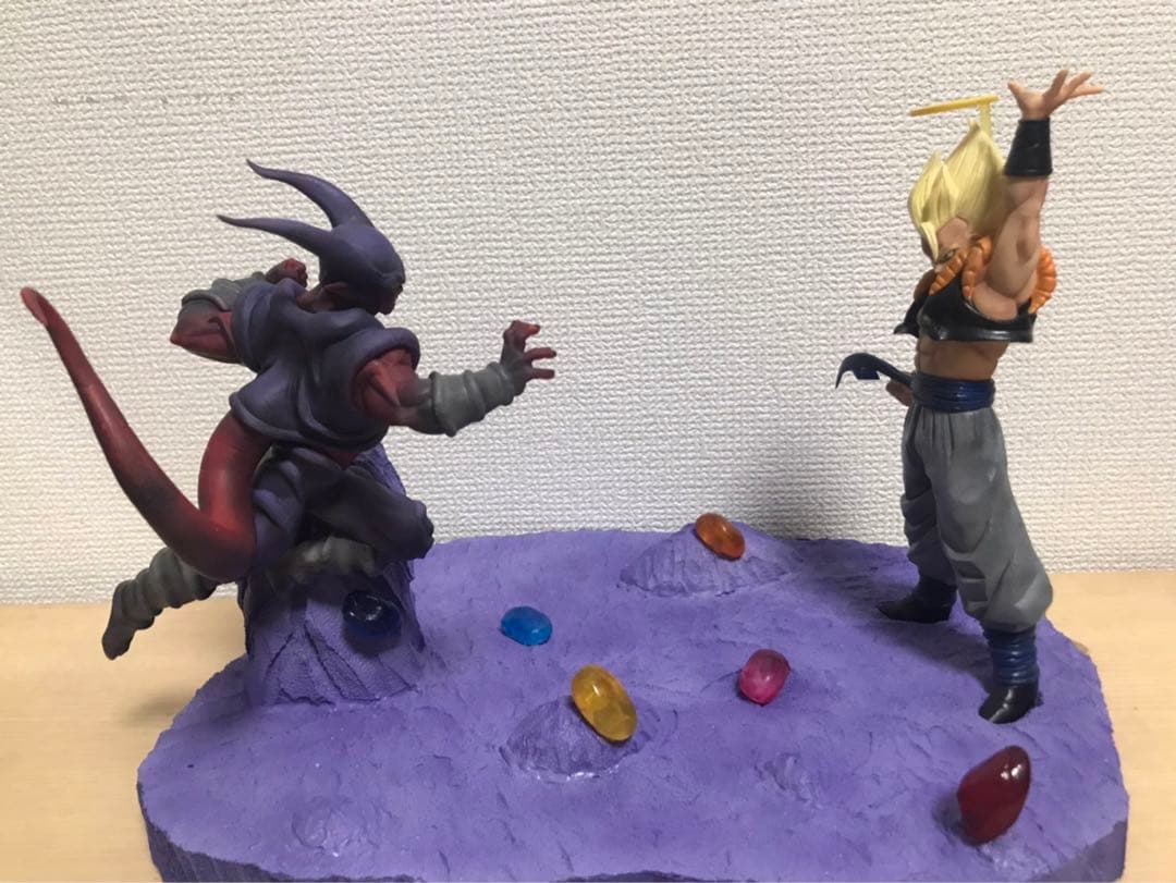 【リペイント】　ドラゴンボール　ゴジータ　ジャネンバ　ジオラマ　フィギュア