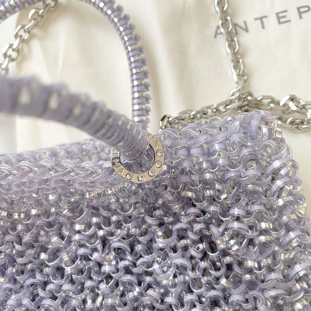 未使用 アンテプリマ ミニアトゥーラ ラベンダーシルバー チェーン 2way