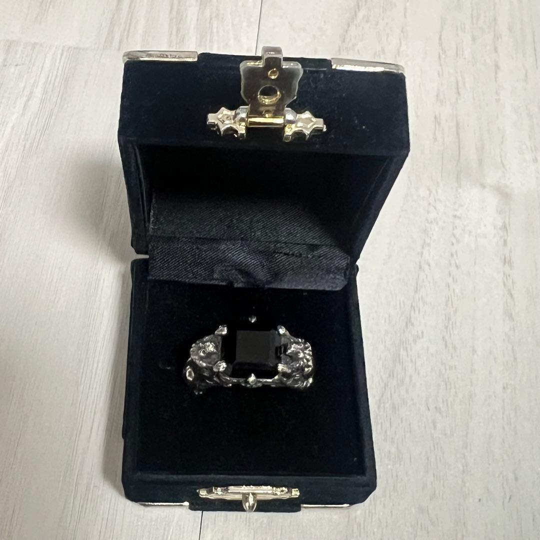 ジャスティンデイビスJ×U 内山秀雄コラボ 指輪 リング　オニキス