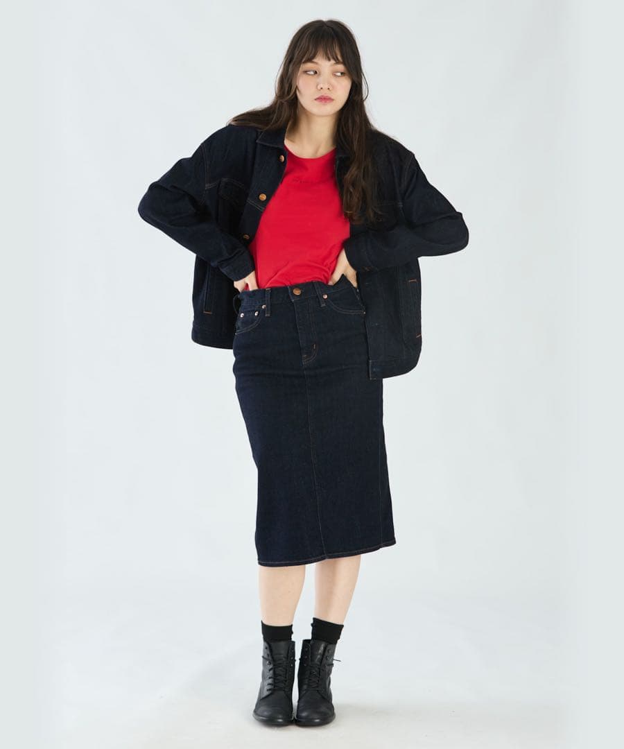 新品✨タグ付き　レッドカード　トゥービーバイアニエスベー　デニム スカート