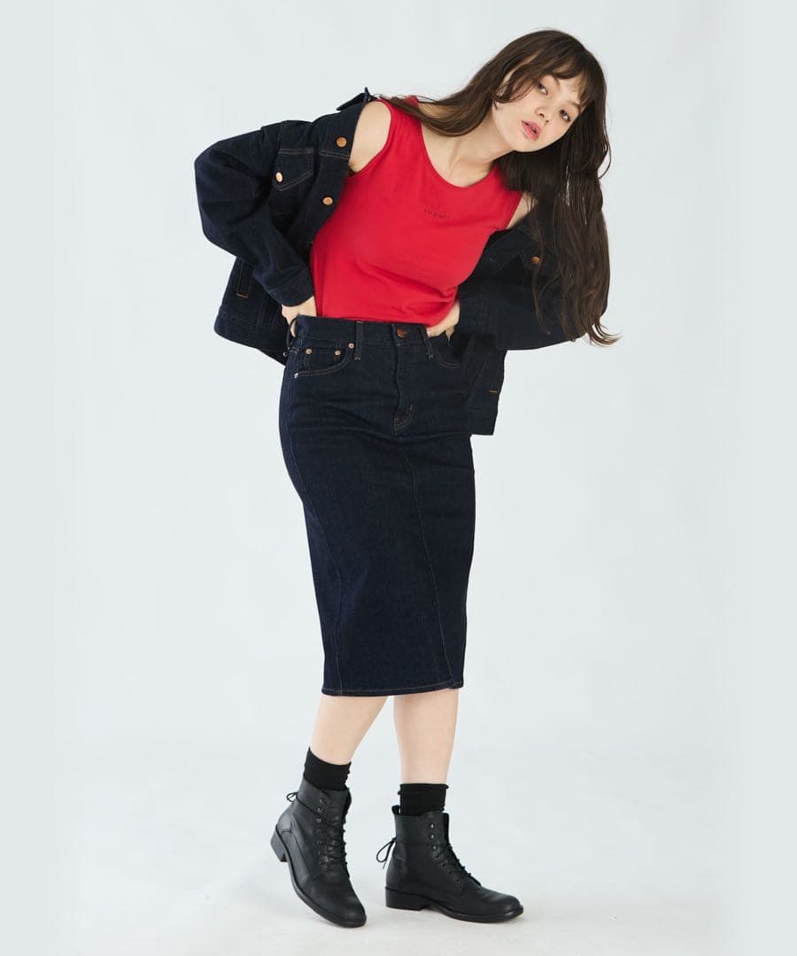 新品✨タグ付き　レッドカード　トゥービーバイアニエスベー　デニム スカート