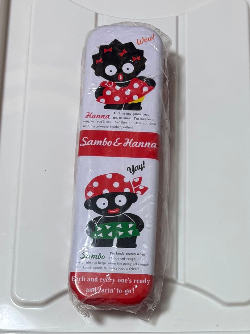 レア物 サンリオ 缶ペンケース サンボandハンナ