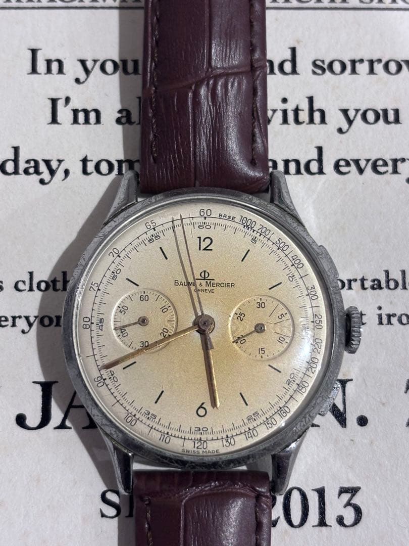 1950年代Baume & Mercier 腕時計 クロノグラフ ヴィンテージ