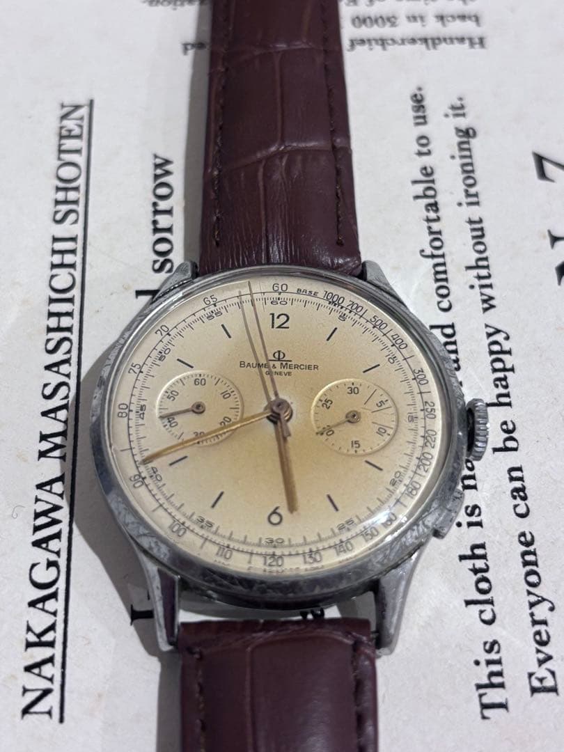 1950年代Baume & Mercier 腕時計 クロノグラフ ヴィンテージ