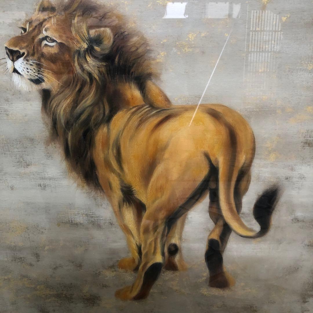ライオン　額絵　30号