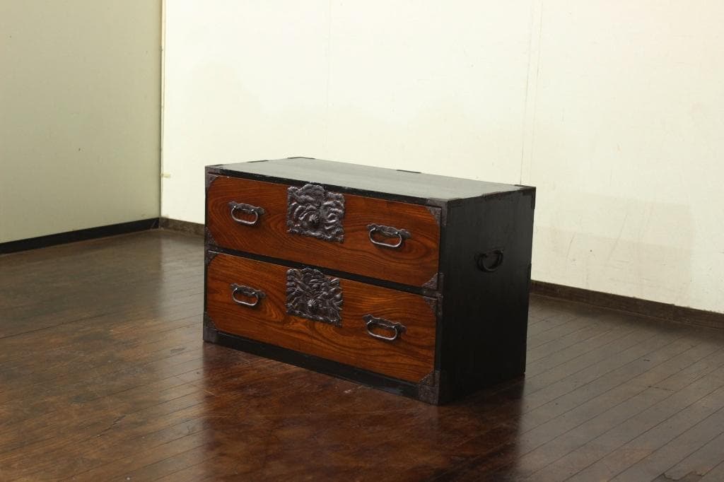 時代物 虫喰い 五段小引き出し 大正 昭和初期 小家具 古民家 骨董品