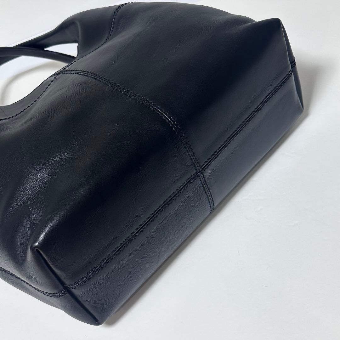 【美品】HIROFU アルコトートバッグ A4可レザー 軽量 上品 肩掛けBAG