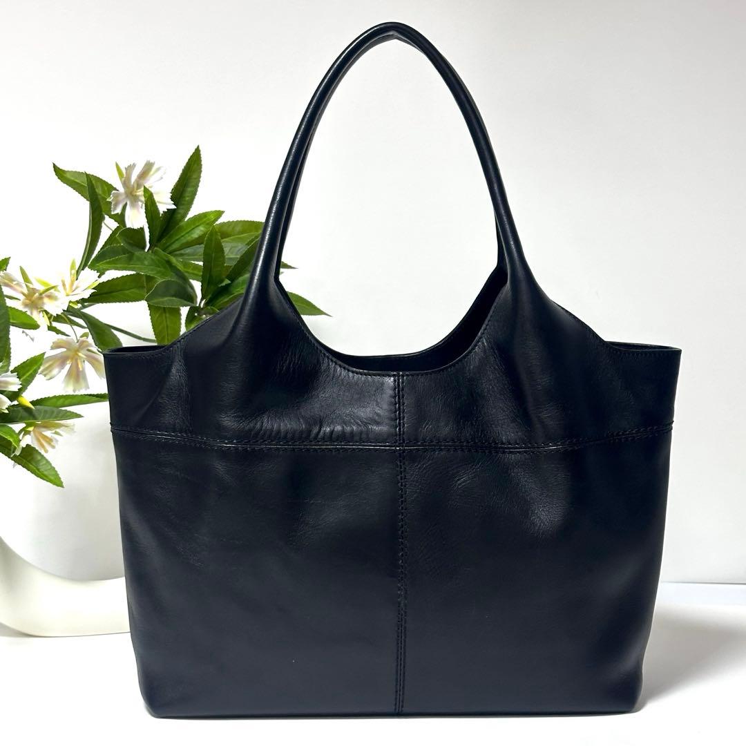 【美品】HIROFU アルコトートバッグ A4可レザー 軽量 上品 肩掛けBAG