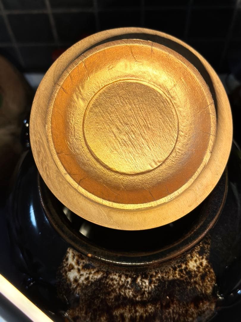 名工【加藤健】源九郎窯 志野茶入 飾壷 完品 網仕覆付 茶道具 時代