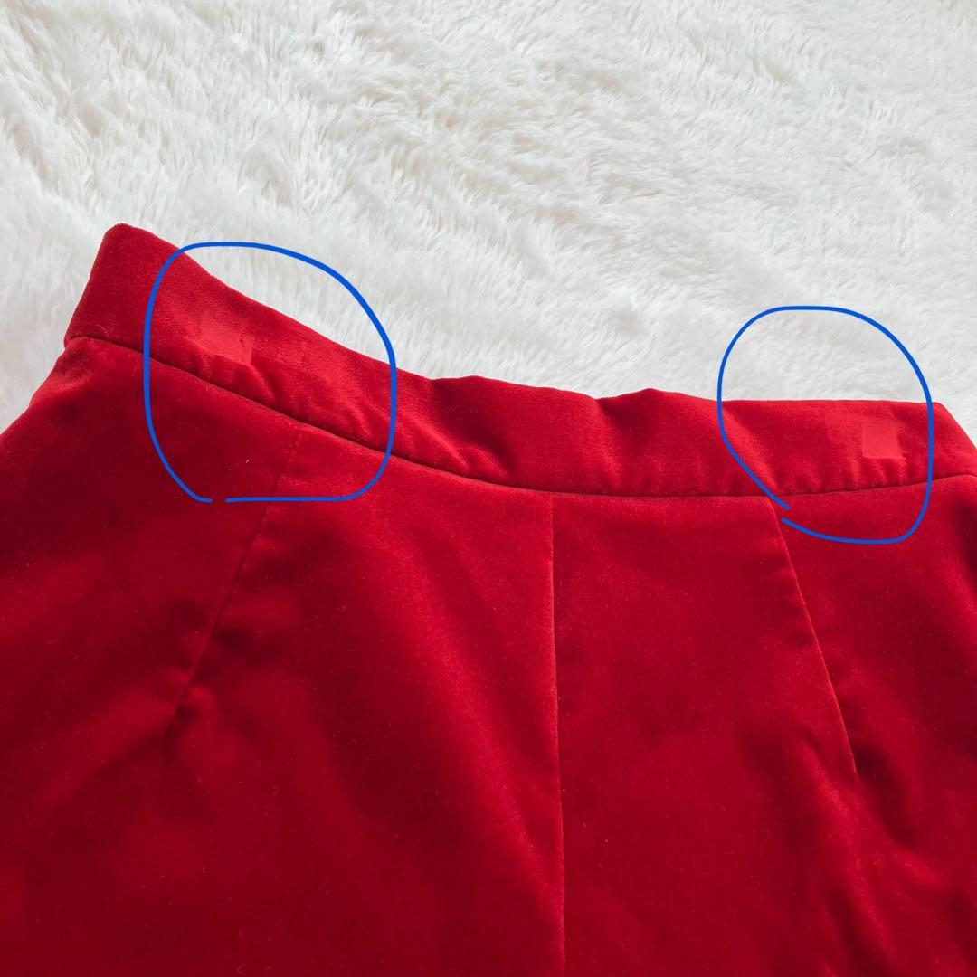 【美品】 ヴィヴィアンウエストウッド ベロア キュロット オーブ釦 40 レッド