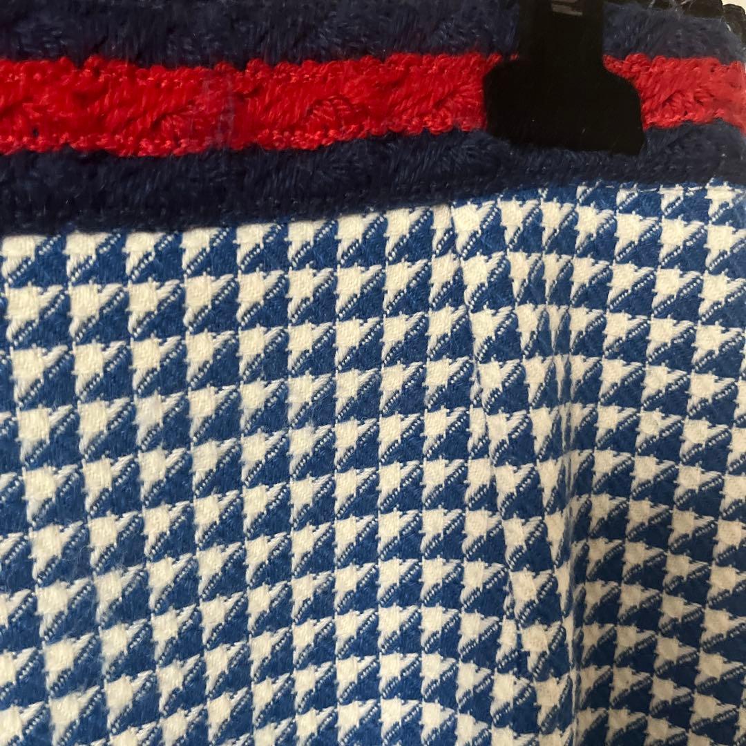 GUCCI 青と白のチェック柄スカート