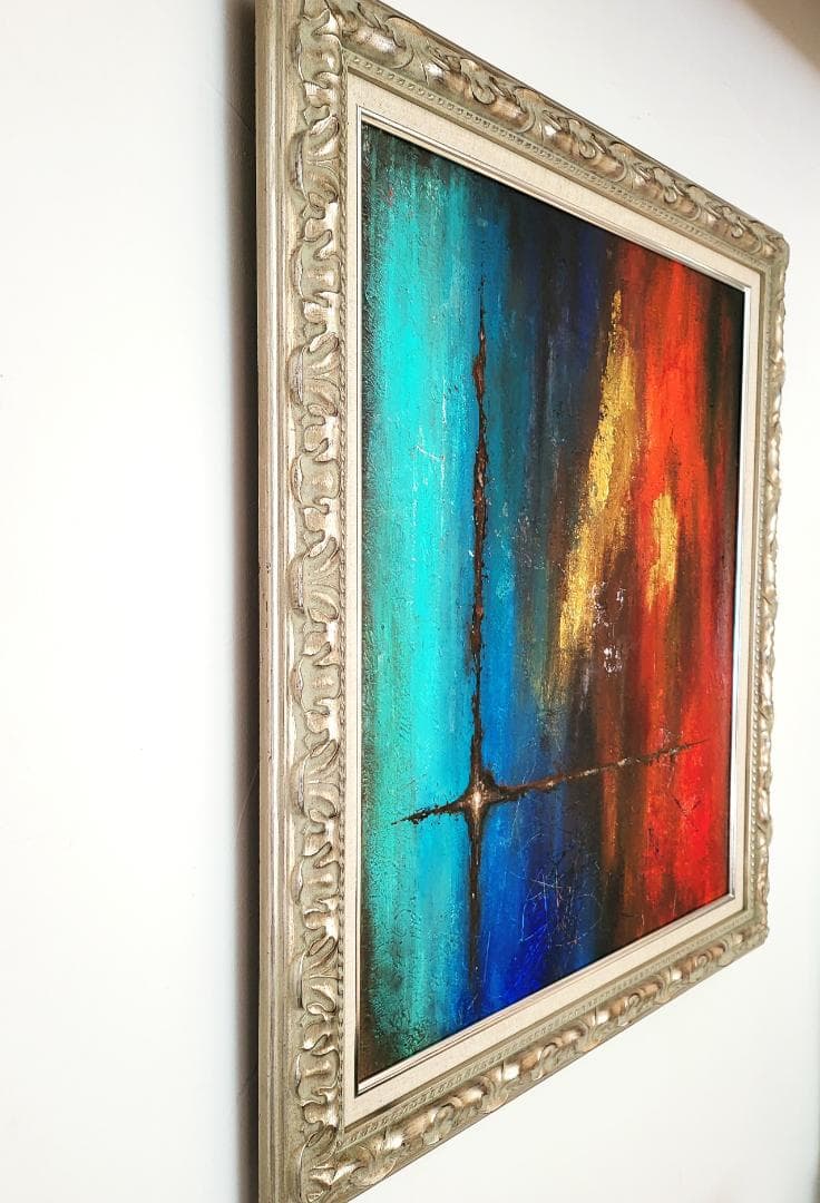 絶対零度/ 抽象画 キャンバス 73×61㎝ F20 モダンアート 原画1点のみ