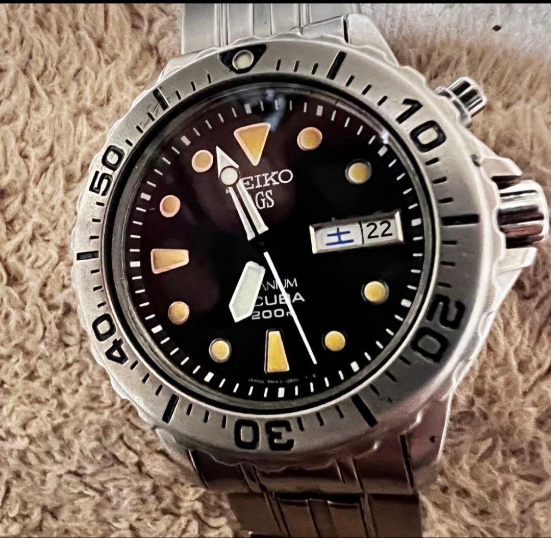 希少　ビンテージ品 スキューバダイバー　チタニウム トロピカルダイヤル