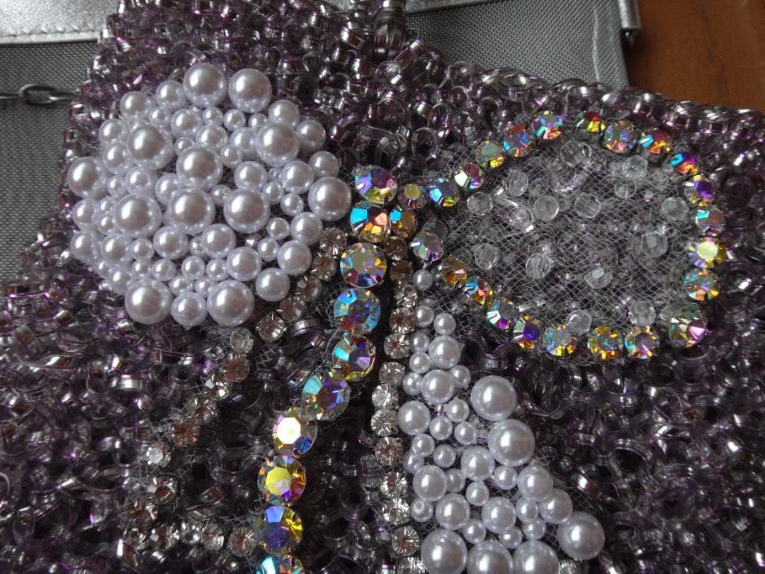 アンテプリマ　ワイヤーバッグ　キラキラリボン