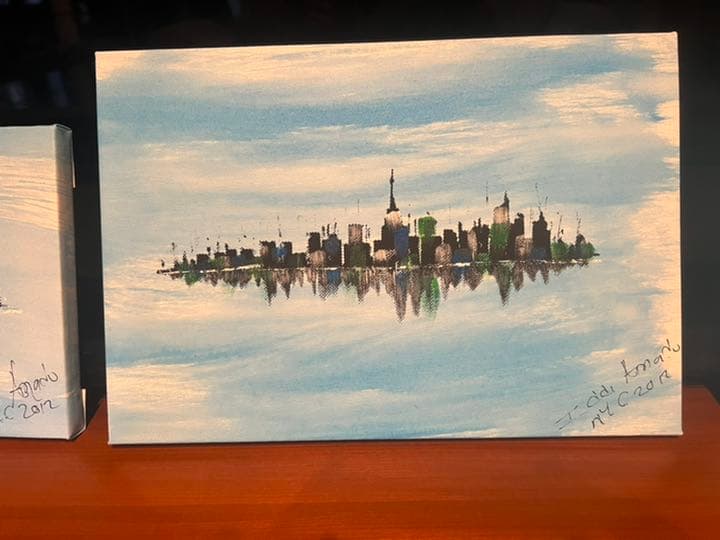 絵画⑥ ニューヨーク　New York マンハッタン　風景画　油絵　2012