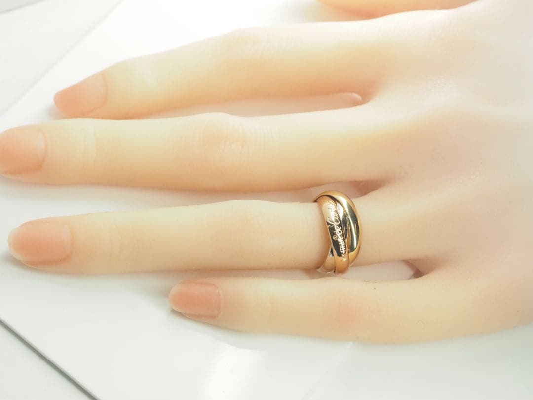 Cartie カルティエ　750 トリニティリング 48号　シリアル有　K18