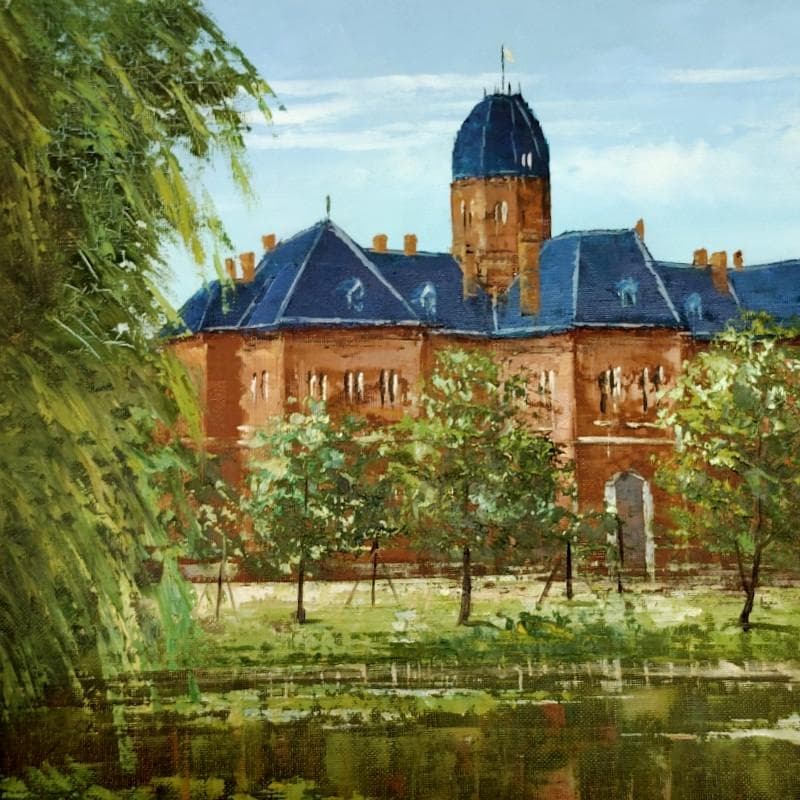 ☆広瀬和之☆「旧道庁」油絵　F6号　新品額！