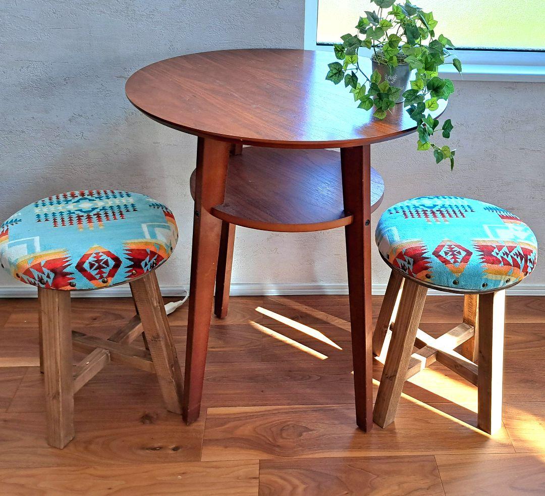 スツール おしゃれ 新築祝い ペンドルトン 木製 イス