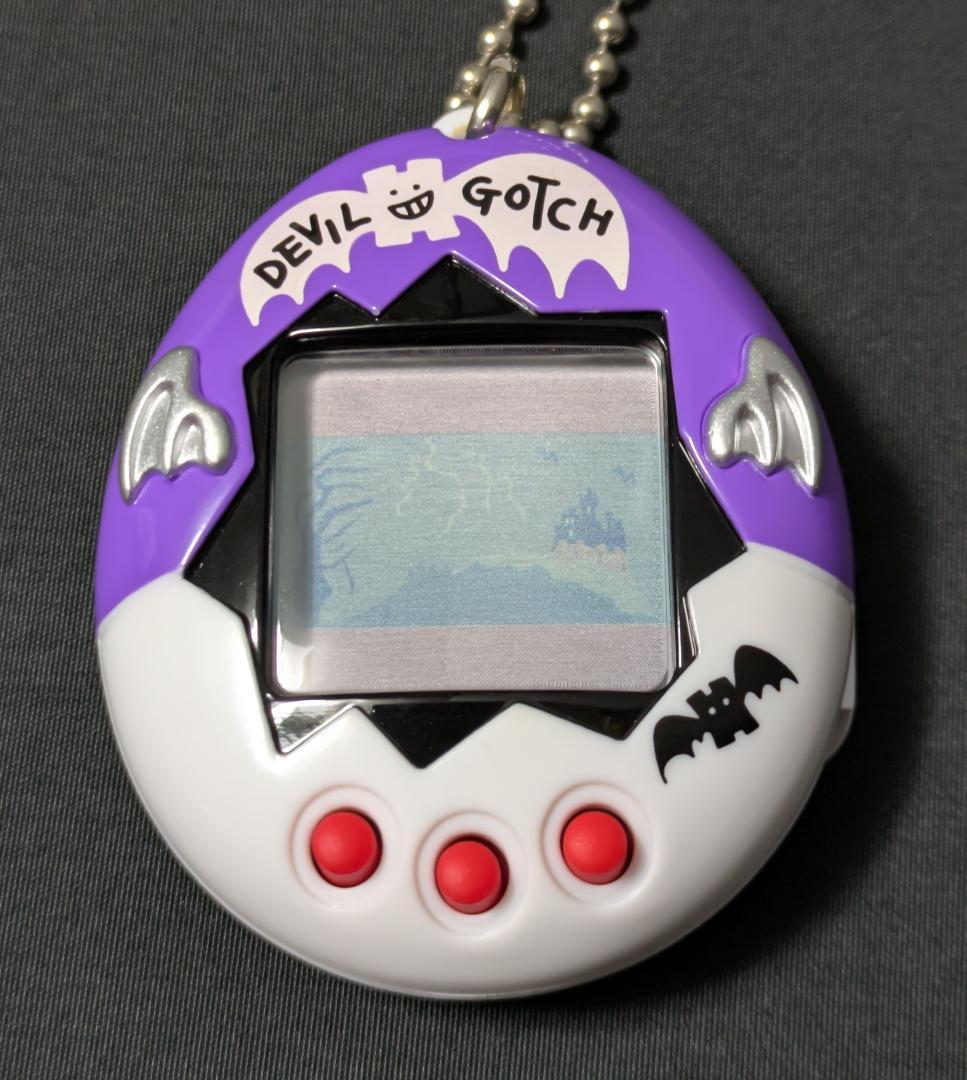 未使用】 希少 デビルっちのたまごっち ツートン 紫/白 たまごっち