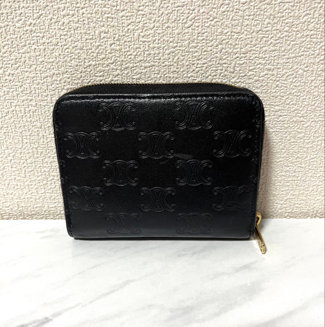 【セリーヌ】エンボスドトリオンフ ケース ミニウォレット