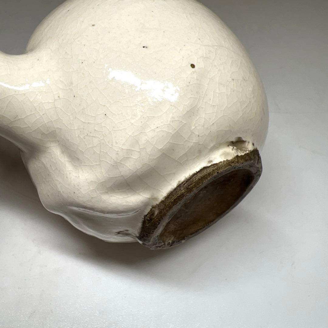 朝鮮美術 李朝桃形水注 鑑定箱付 幅約12㎝ 東Y7-0609⭐︎2Fトコチ