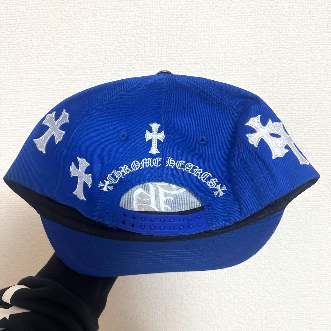 平本蓮着用 クロムハーツ クロス刺繍 青キャップ