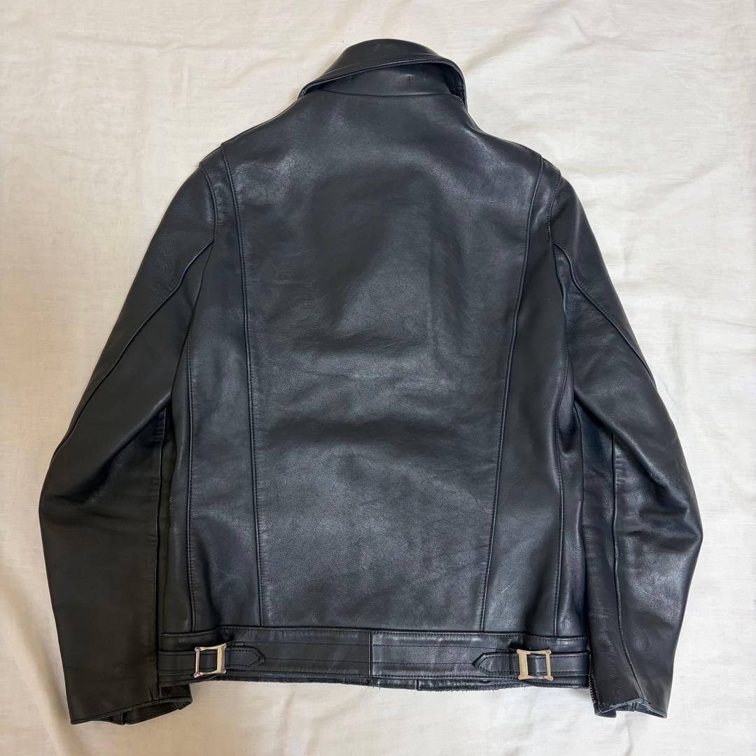 日本製 ダークネイビー】666ライダース LJM-8 36 タータンチェック