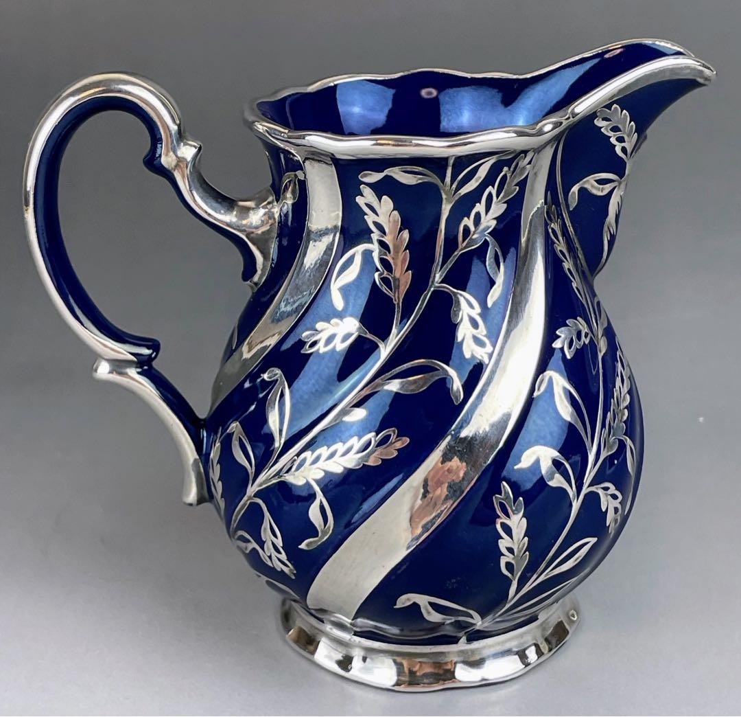 【専用】リチャードジノリ 純銀巻 草花紋 水差し アールヌーボー ミルクジャグ