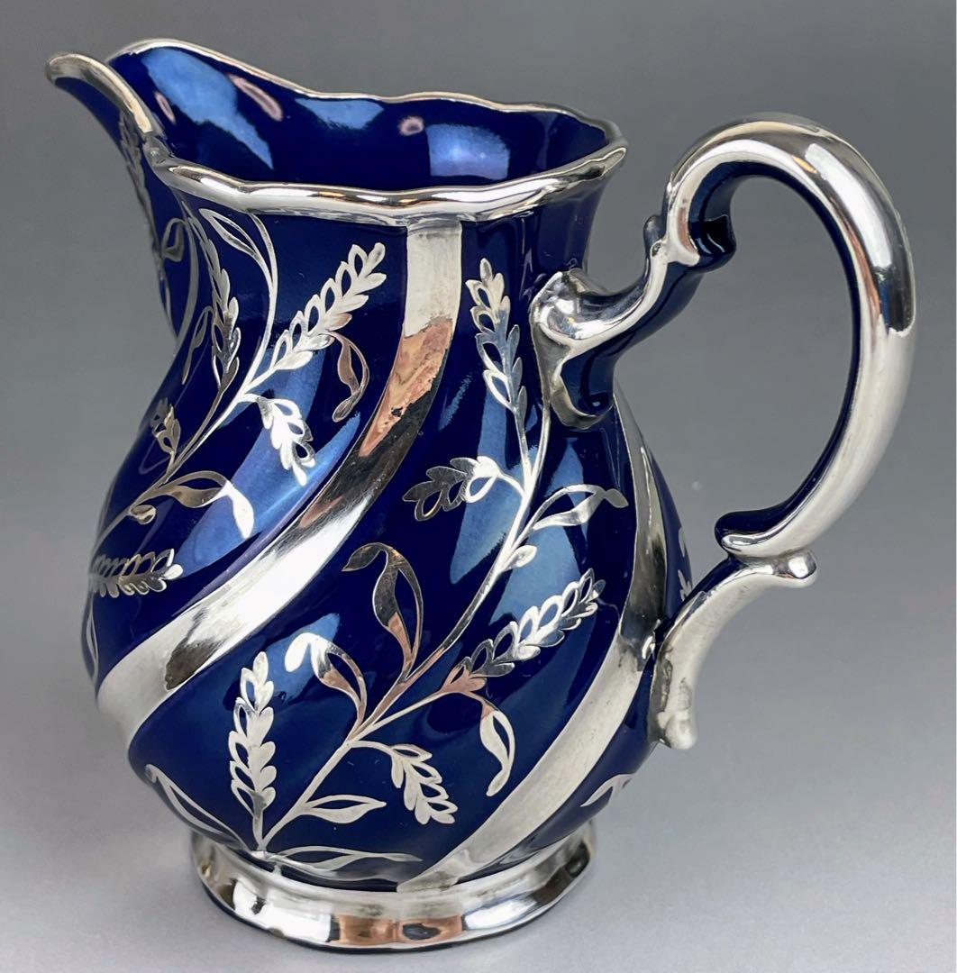 【専用】リチャードジノリ 純銀巻 草花紋 水差し アールヌーボー ミルクジャグ