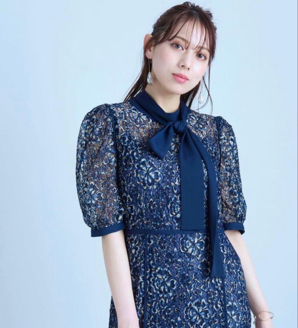 値下げ中！ Mystrada ワンピース ドレス ネイビー ブルー ロングドレス