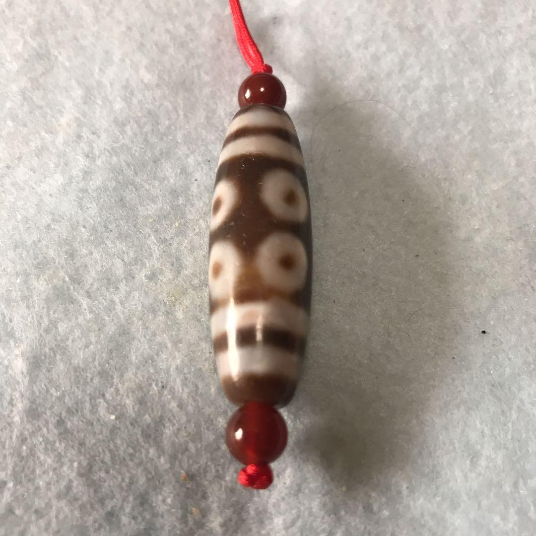 マニアおすすめ 一点物超大きい 紅朱砂 三十六眼天珠ネックレス