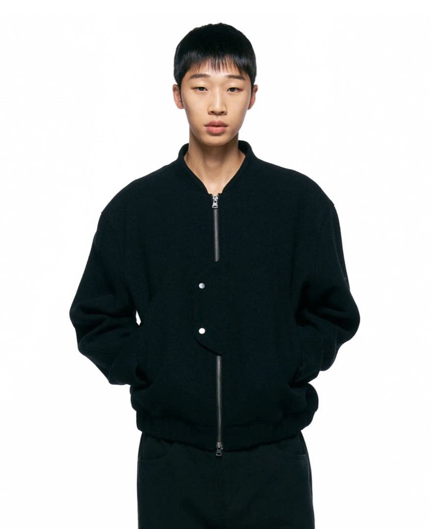 INSILENCE Uncover virgin wool blouson