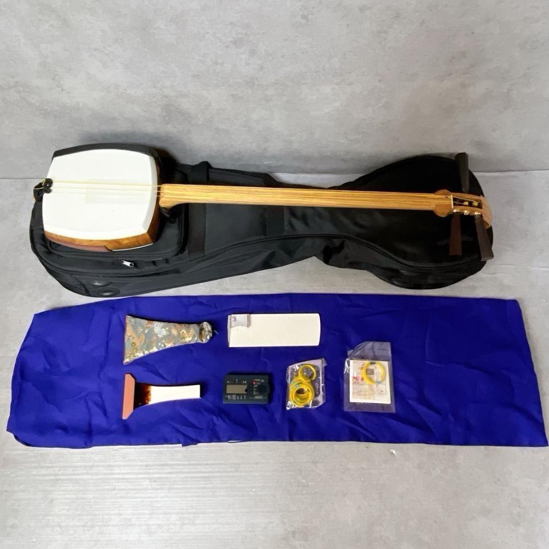 津軽 三味線 正寸 太棹 延棹 延べ棹 丸打胴 東さわり ケース バチ