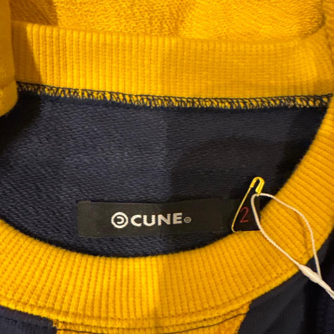 タグ付き　cune 後付パーカー　後付けパーカー