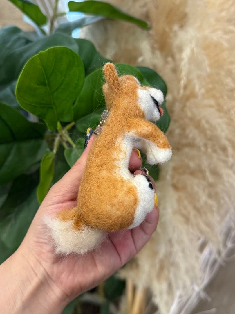 クリップペット 柴犬 羊毛フェルト うちの子 わんこ マスコット
