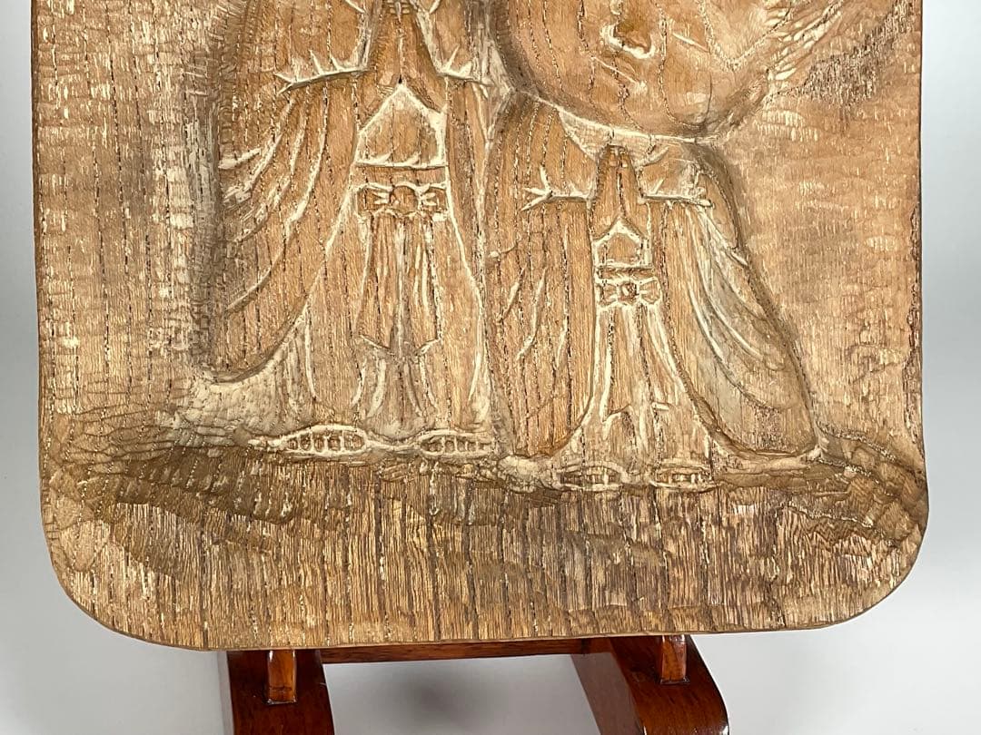 彫刻家 牧田善晴 ふたりの童子 祈り 木彫 一刀彫 長野県