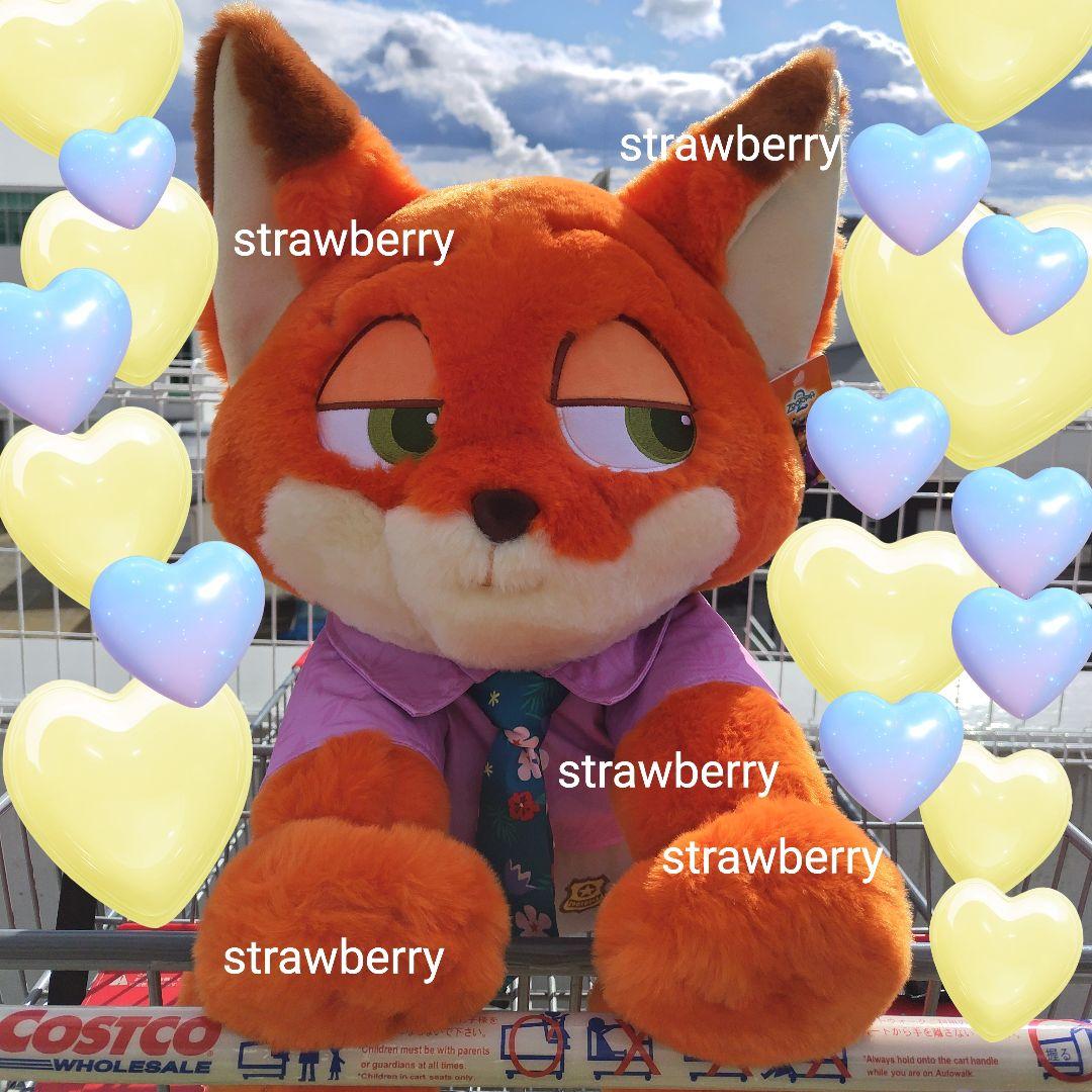 ズートピア゙２　ニック　大きな　ぬいぐるみ　ブランケット付き♥　コストコ　新作②