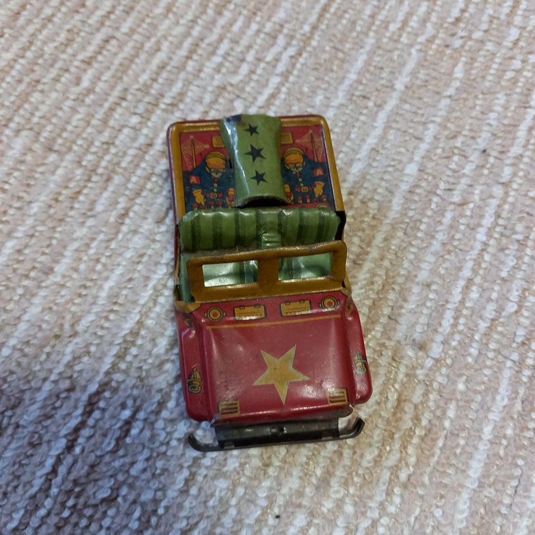 ブリキのミリタリー　当時物　ジ一プ　米軍　アンティーク　レトロ