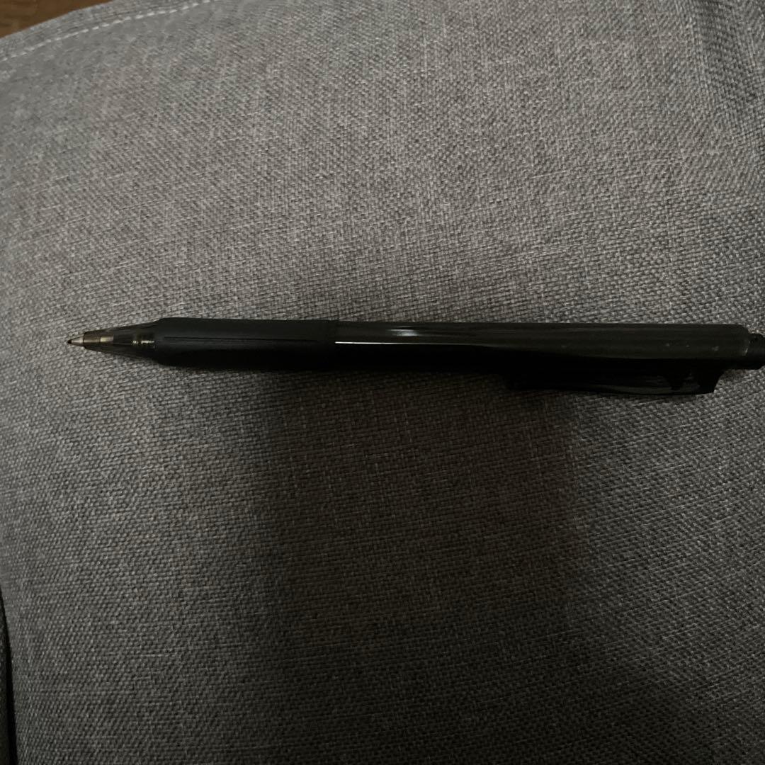 黒いスリムボールペン サラサナノ 0.38mm ゲルインク ボールペン 黒(黒): ステーショナリー