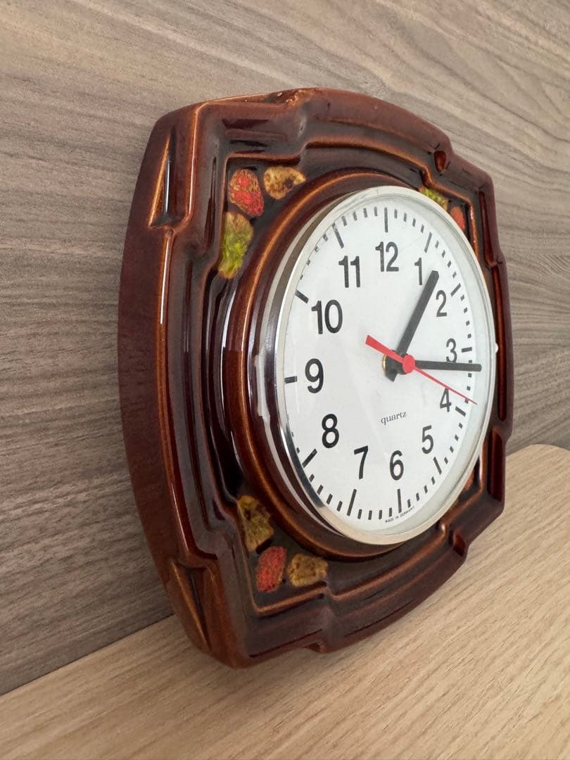 ドイツ製☆陶器のアンティーク時計