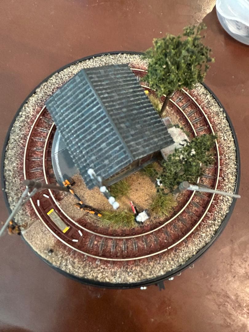 極小ジオラマ・レイアウト完成品 電池内蔵自走電車付き