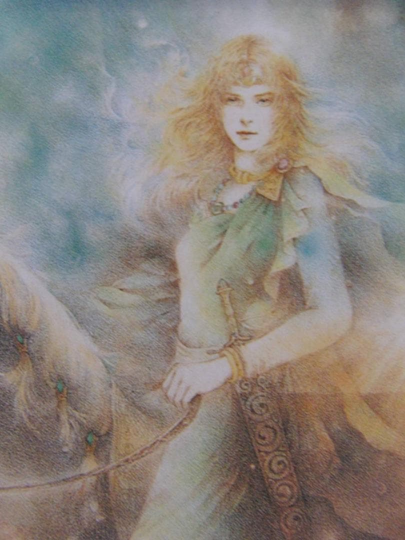 きたのじゅんこ、「ケルトの女神伝説」、希少画集、額装画、日本製・新品額にて額装