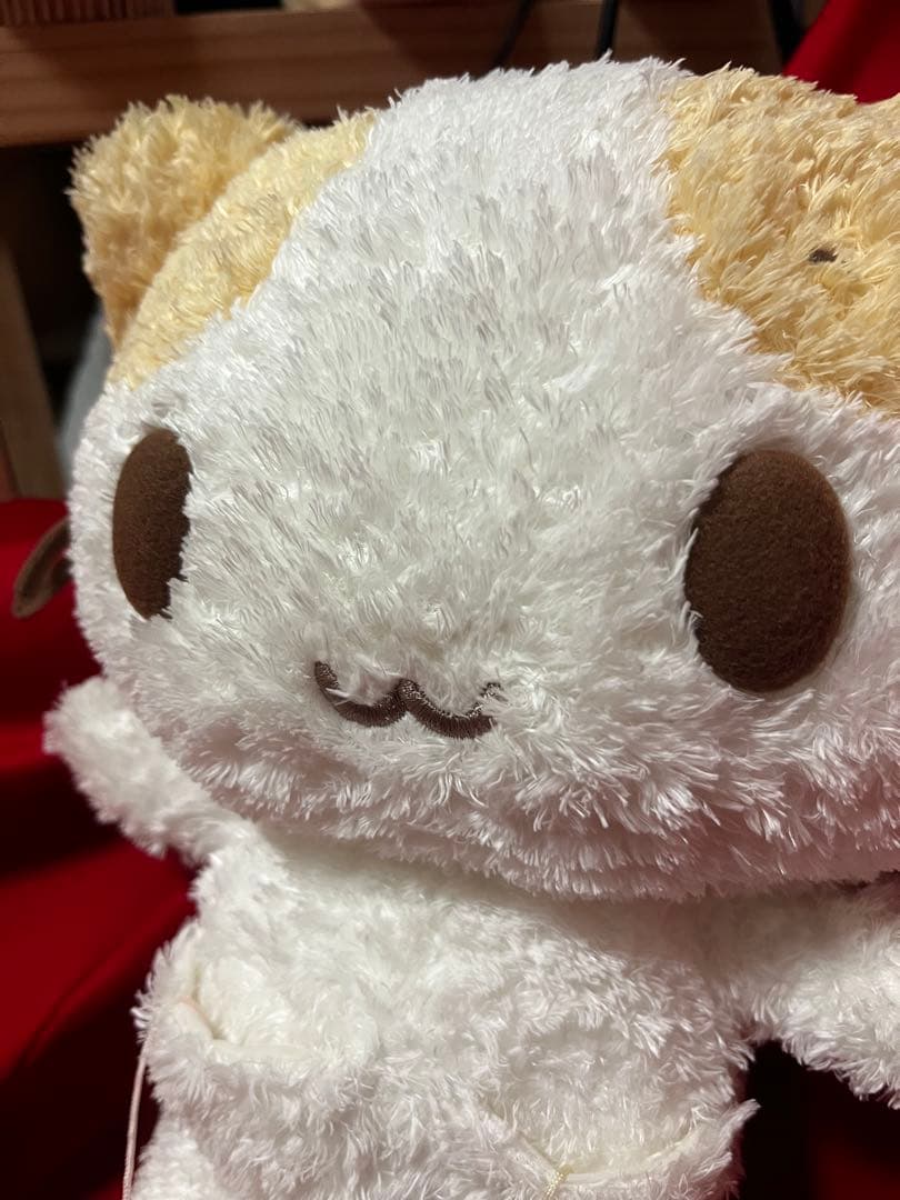 【値下可能/美品】サンリオ マシュマロみたいなふわふわにゃんこ 可動式ぬいぐるみ