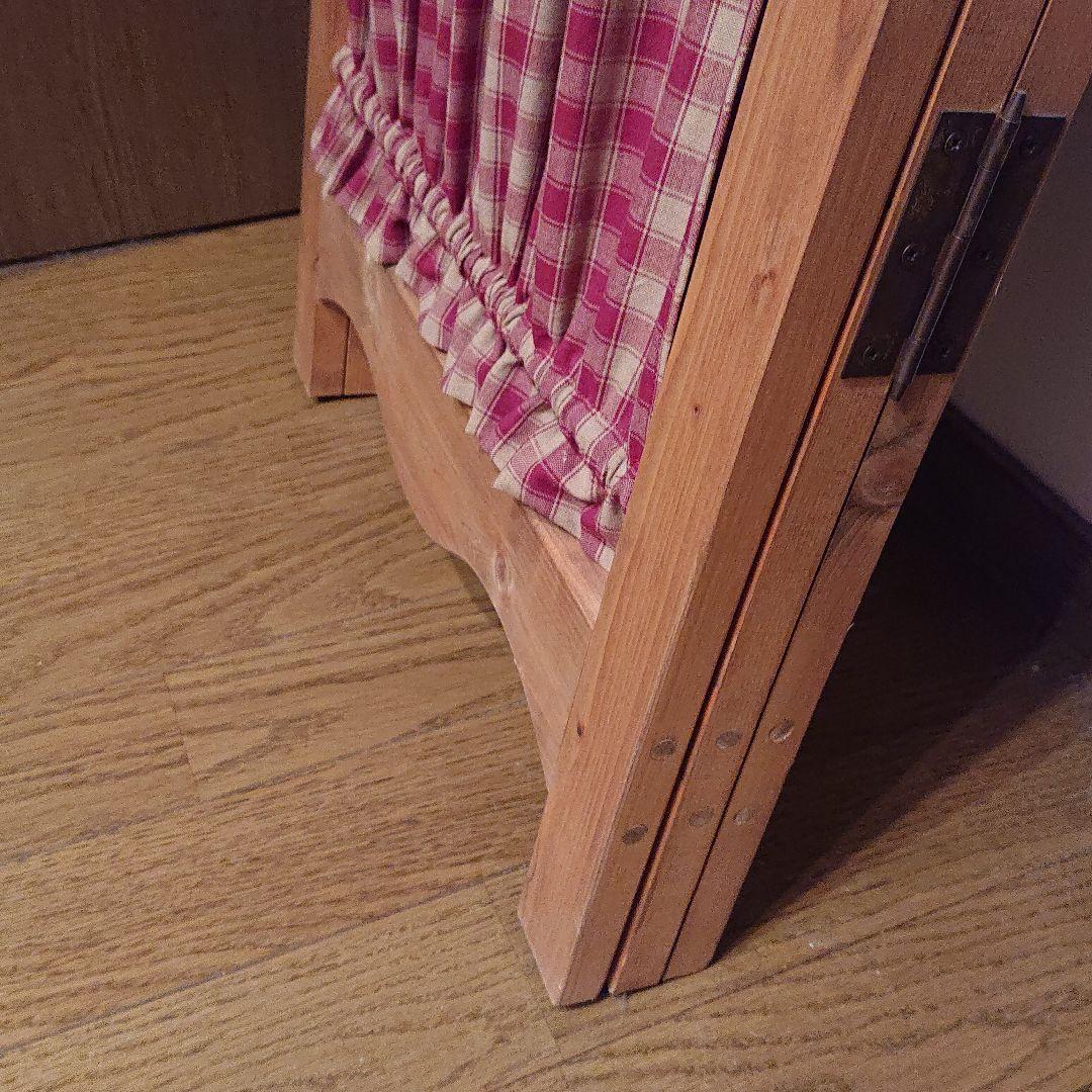 アメリカン カントリー 販売済み 雑貨 木製 ホームスパン レッド 3連