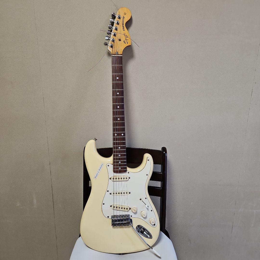 エレキギター】ストラトキャスター アイボリーです。 - メルカリ