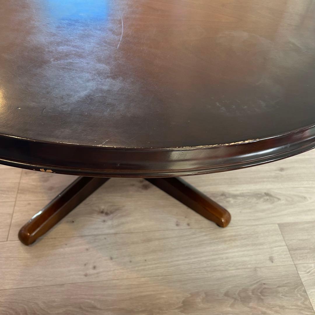 飛騨産業　キツツキ　丸テーブル　ダイニングテーブル　ヴィンテージ　レトロ