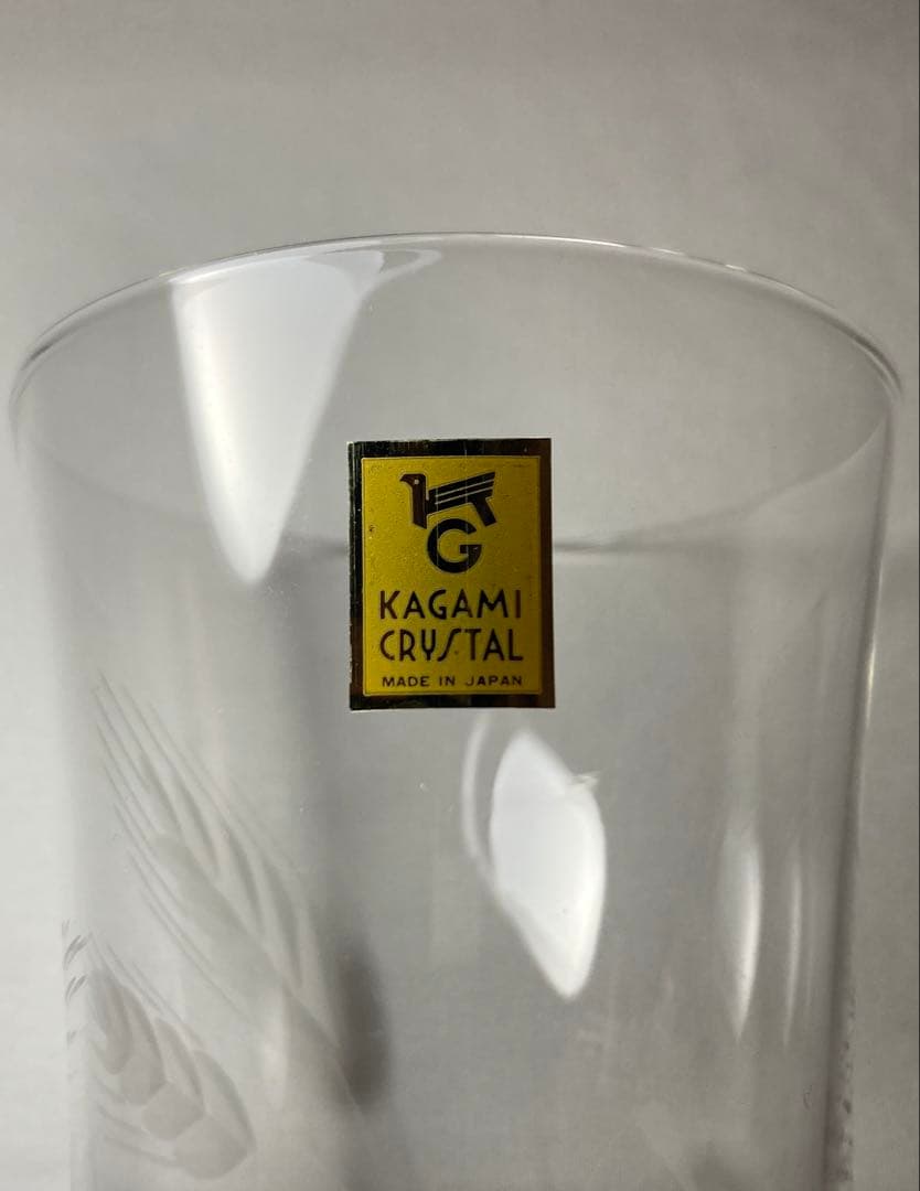 カガミクリスタル×佐藤製薬　ビールグラス ペア　サトちゃん　ノベルティ