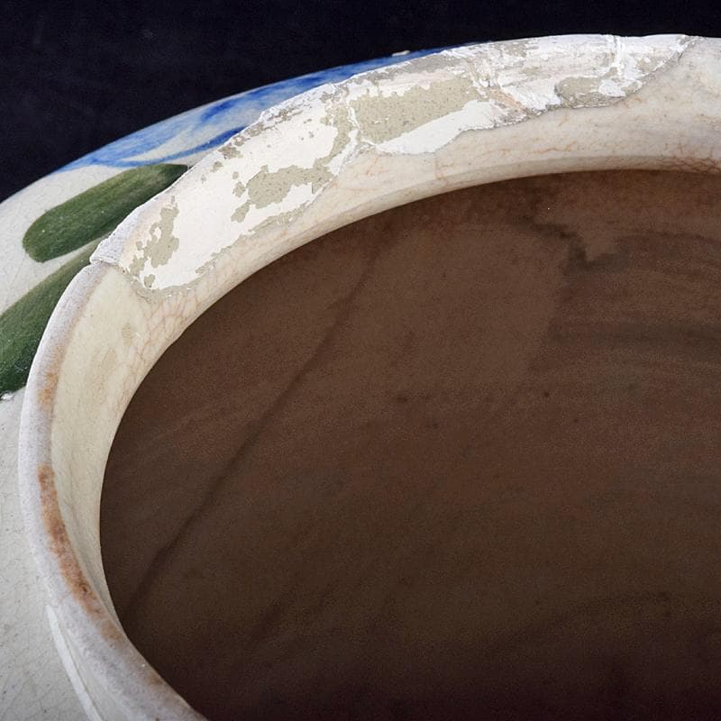 朝鮮美術 李朝 高麗白磁 色絵 花文 壷 高さ約31㎝ V R7859B - メルカリ