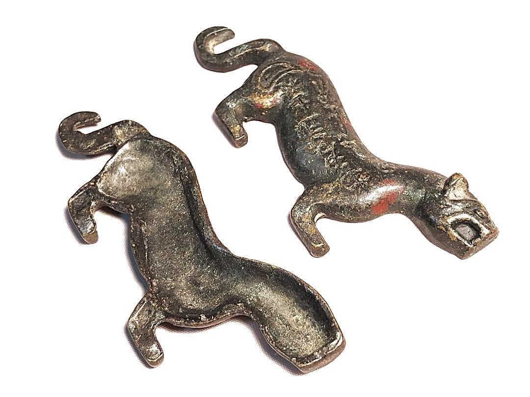 虎形割符 明～清朝期 】 倣古春秋戦国時代兵符 中華古玩