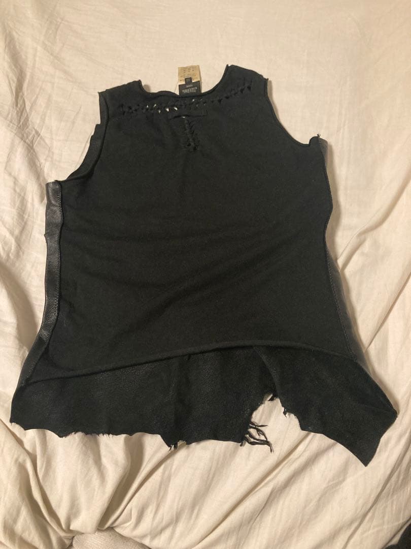 ジャンポールゴルチエ　JEAN PAUL GAULTIER レザータンクトップ